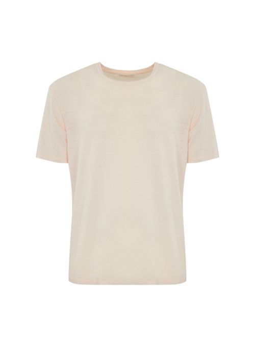 T-shirt girocollo in lino Rosa DANIELE FIESOLI | DF 0600640